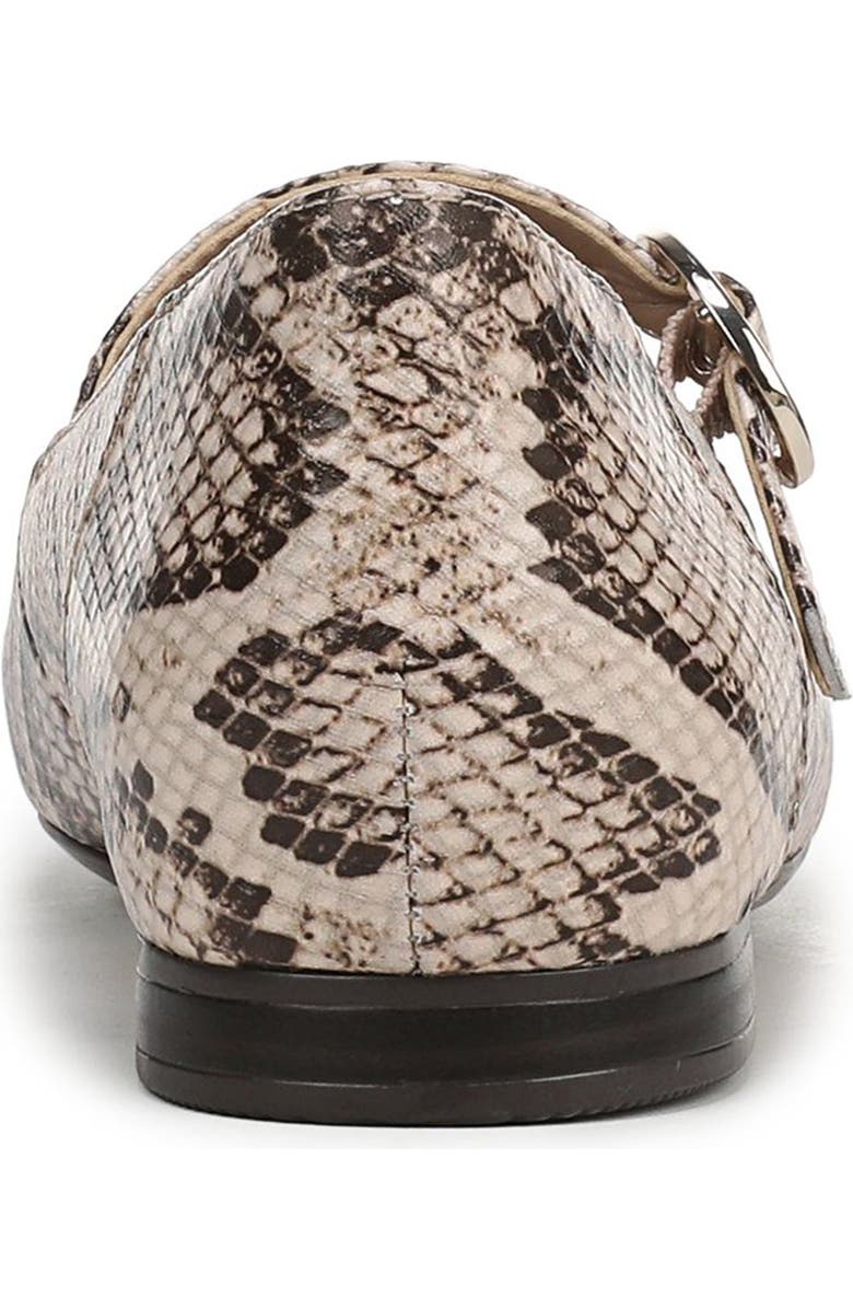 Naturalizer Kelly Mary Jane Flat, Alternate, color, Beige Snake Print Faux Leather