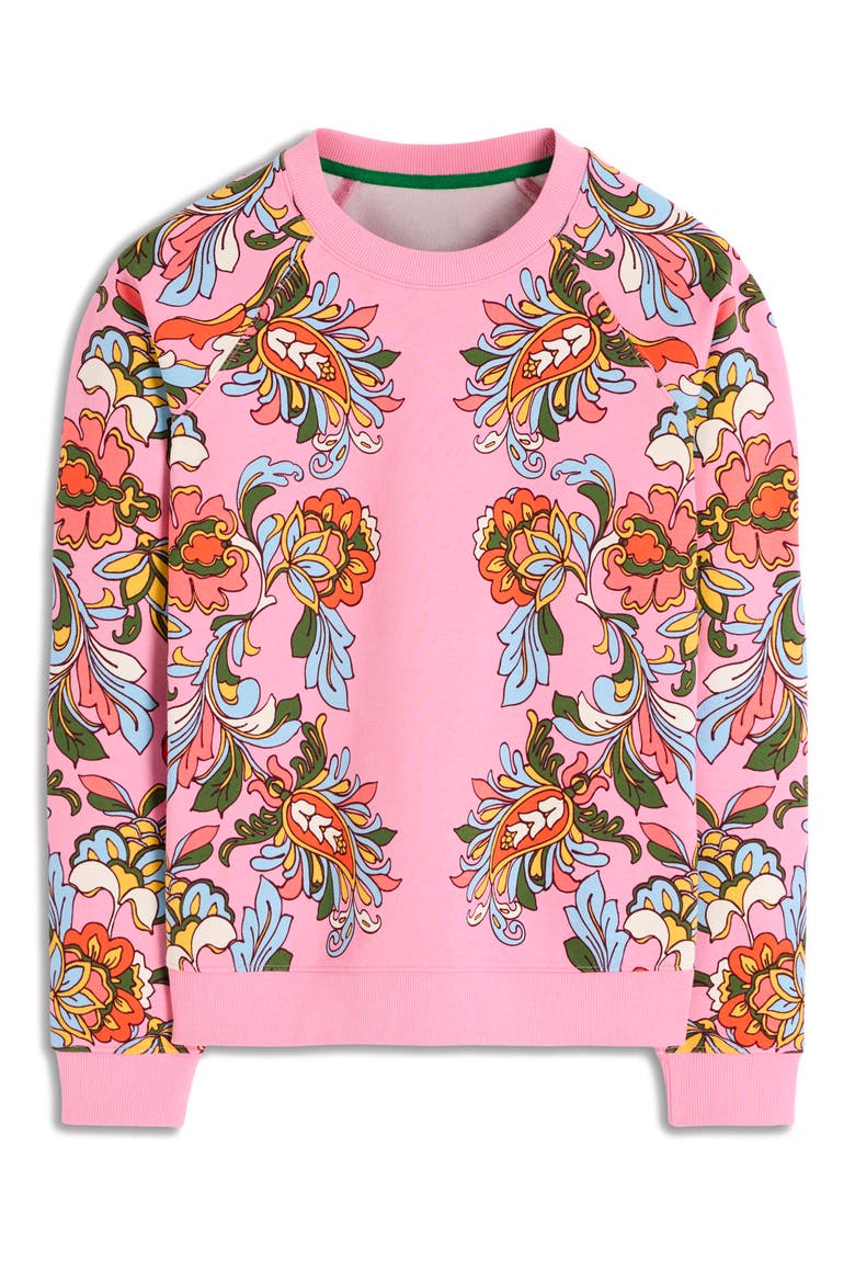 Rosa Print Cotton Sweatshirt, Alternate, color, MULTI, BOTANICAL FLOURISH
