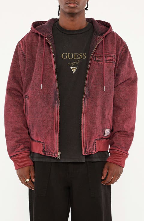 Originals Hooded Sanded Denim Zip Jacket