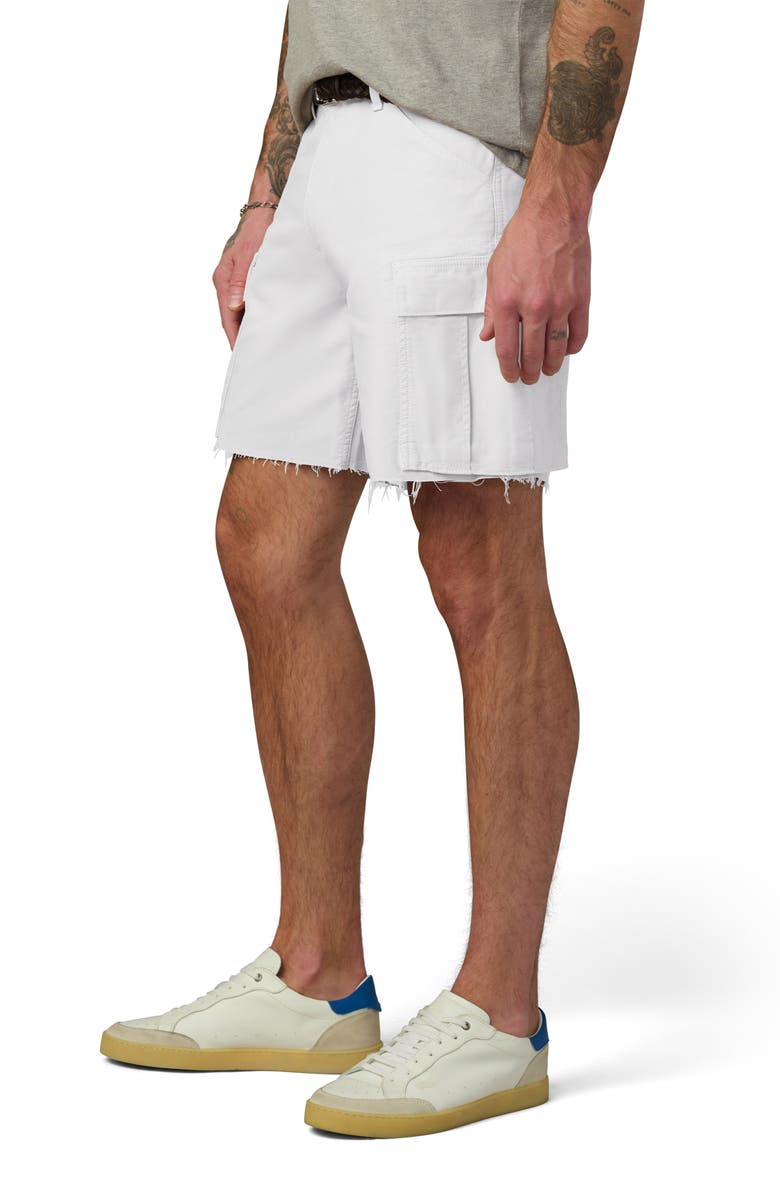 Joe's McArthur Raw Hem Cargo Shorts, Alternate, color, White