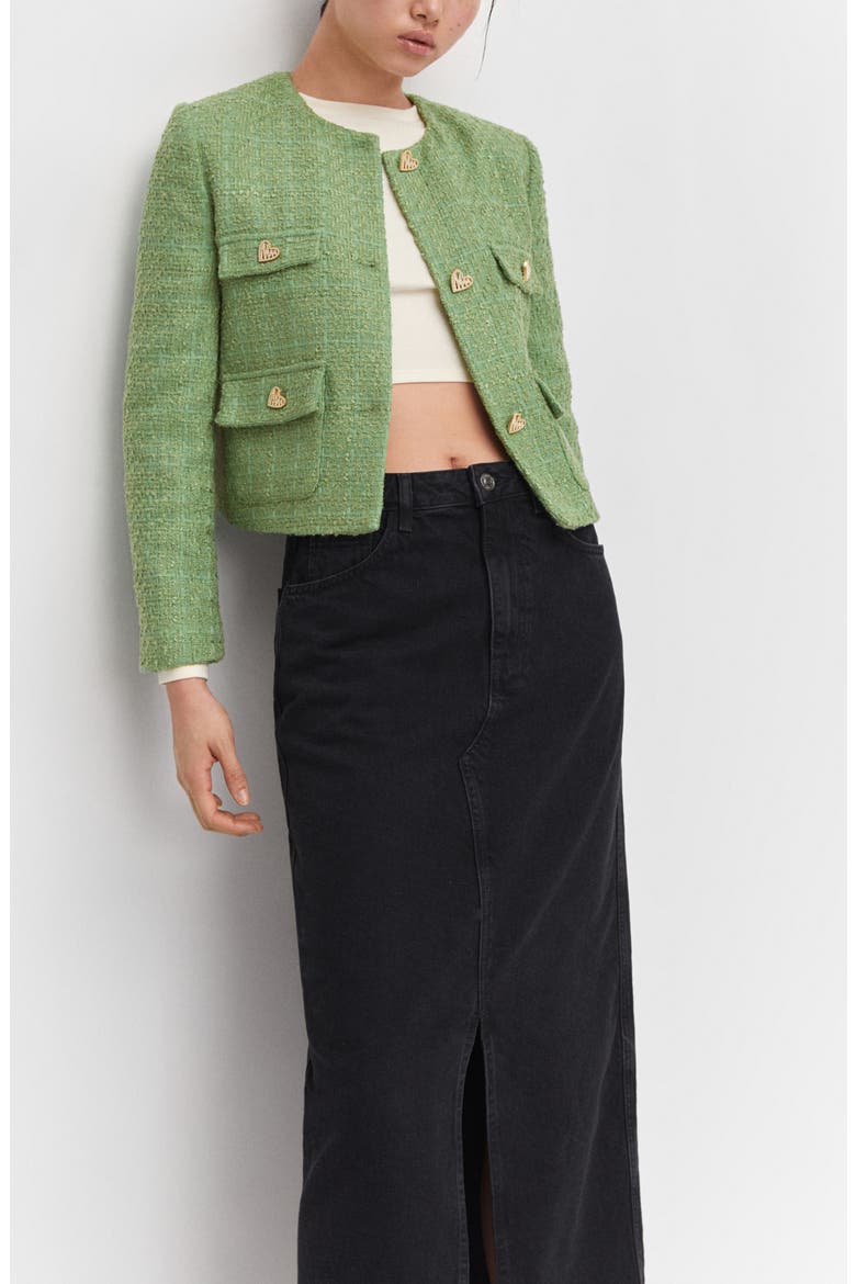 Tweed Jacket, Alternate, color, GREEN