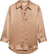 L
AGENCE Dani Silk Charmeuse Blouse