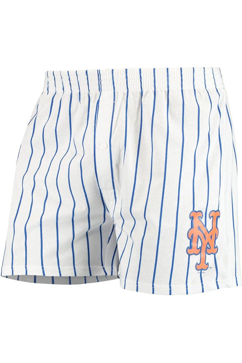 Men's Concepts Sport White New York Mets Vigor Boxer Shorts, Main, color, White