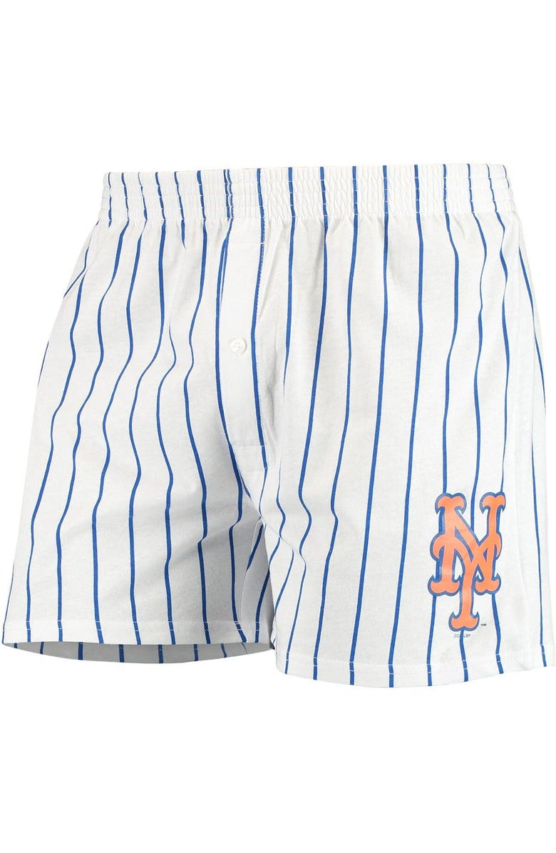 CONCEPTS SPORT Men's Concepts Sport White New York Mets Vigor Boxer Shorts, Main, color,