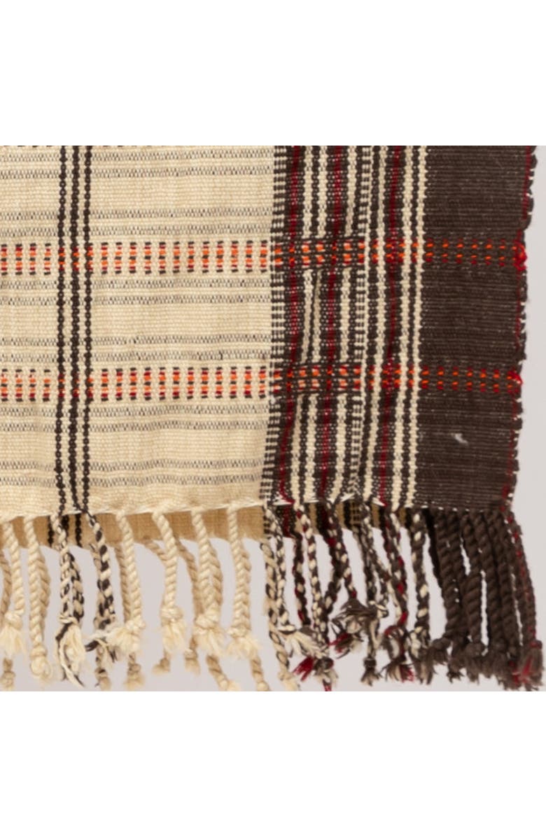 Alamwar Shell/Espresso Handwoven Bedspread, Alternate, color, Shell/Espresso