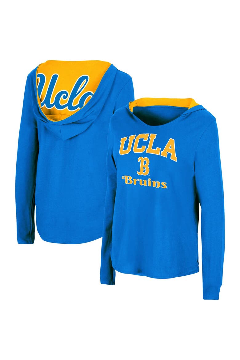 Women's Colosseum Blue UCLA Bruins Catalina Hoodie Long Sleeve T-Shirt, Main, color, Blue