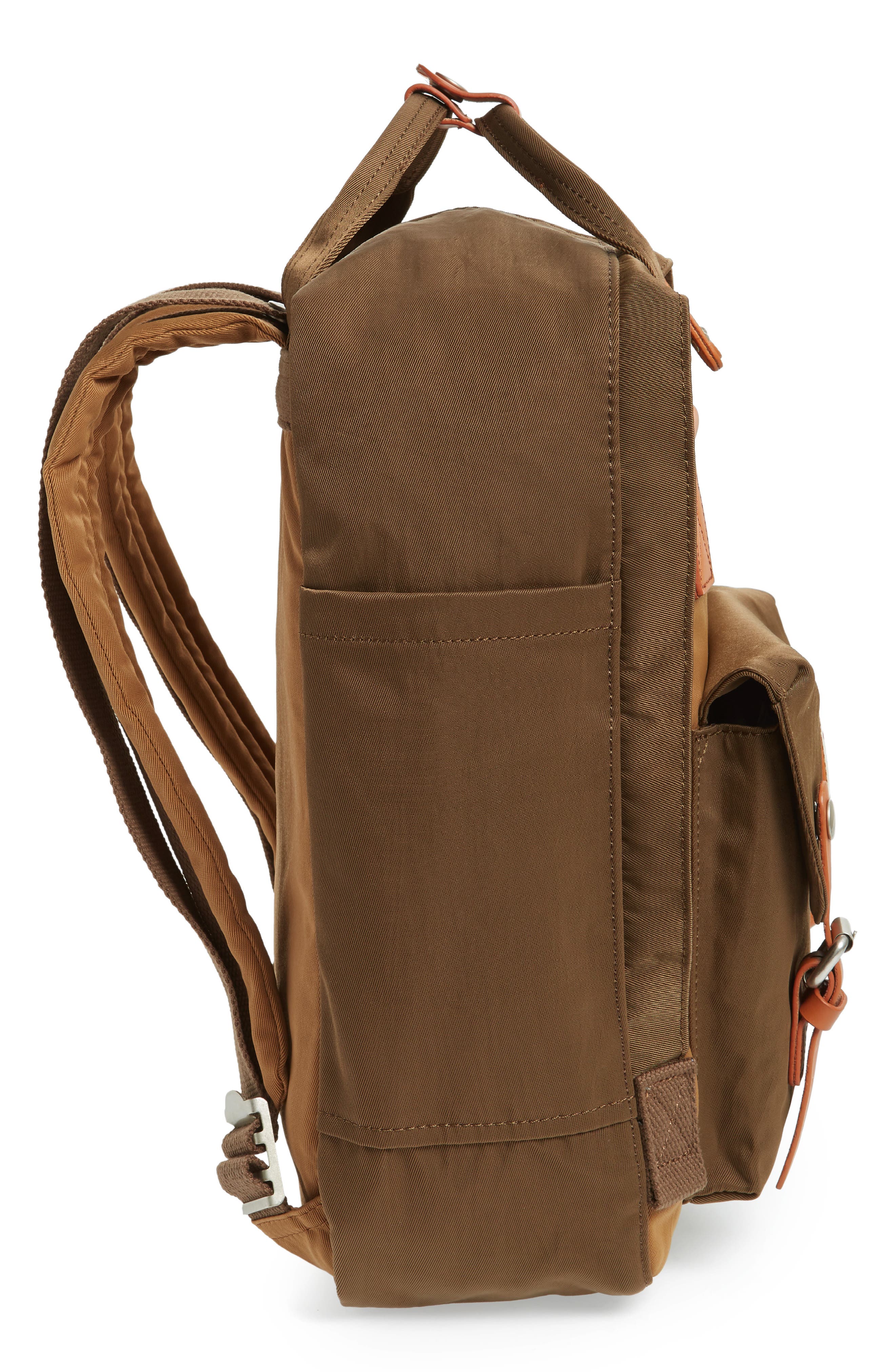 Macaroon Colorblock Backpack, Alternate, color, KHAKI/ ARMY