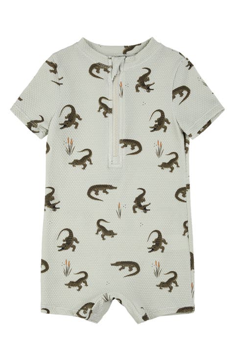 Crocodile UPF 50+ One-Piece Swimsuit (Baby)