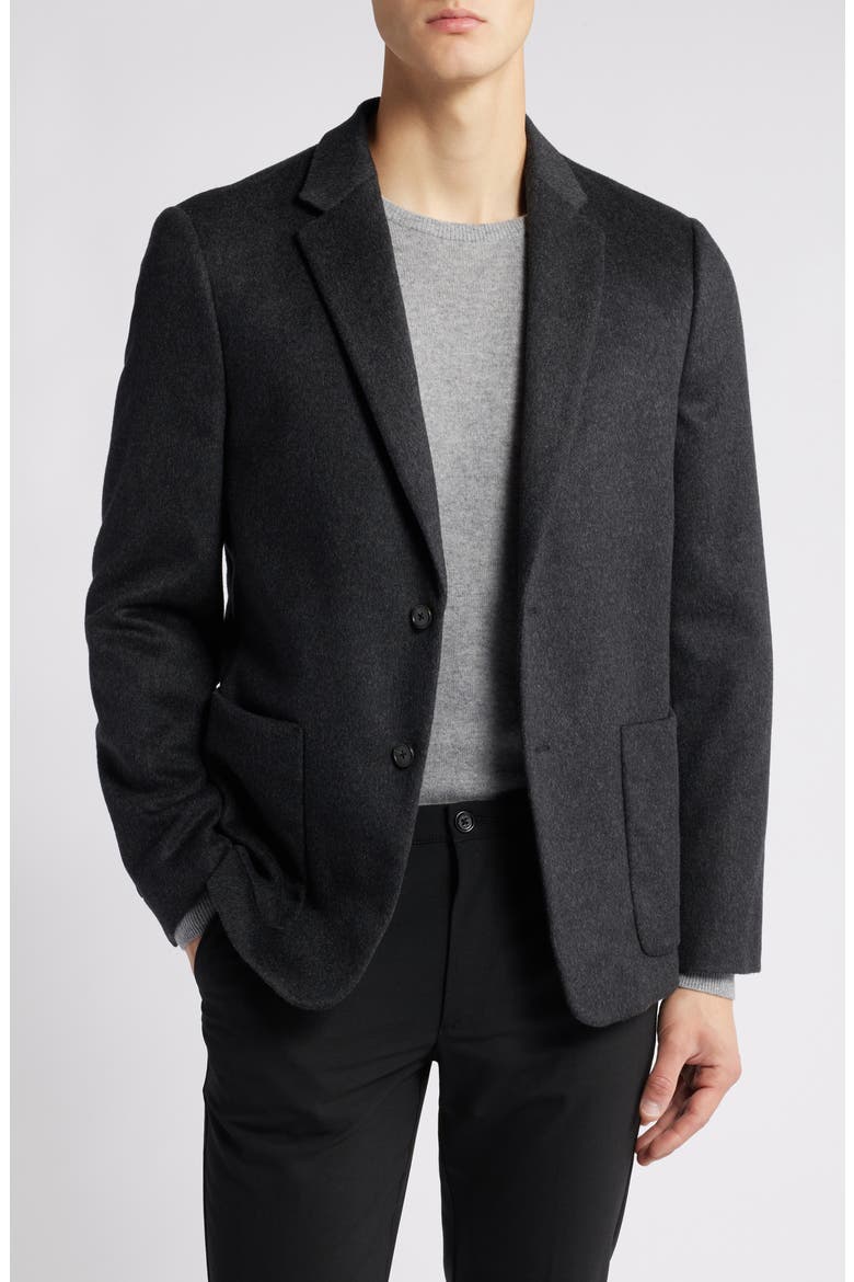 Clinton Wool & Cashmere Blazer, Main, color, CHMG