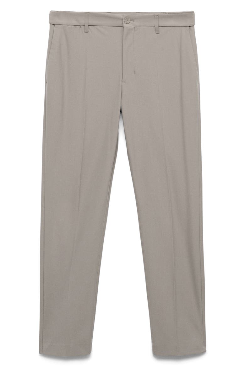 Slim Fit Thermolite® Flat Front Pants, Alternate, color, LIGHT/ PASTEL GREY