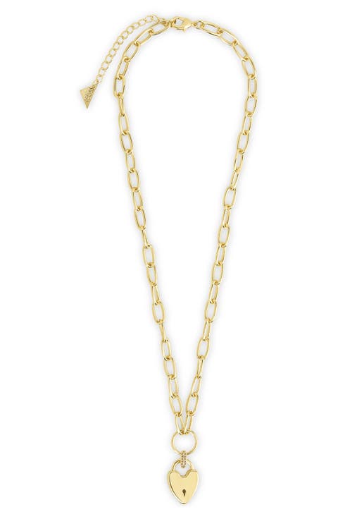 Mirren Heart Padlock Pendant Necklace