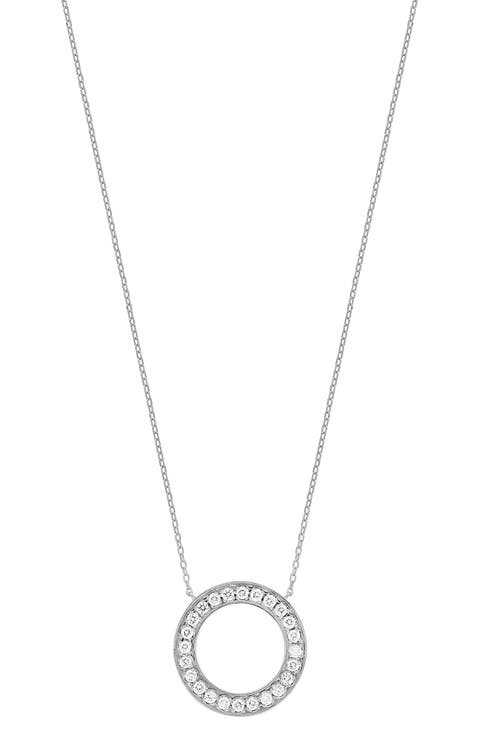 Florentine Circle Pendant Necklace