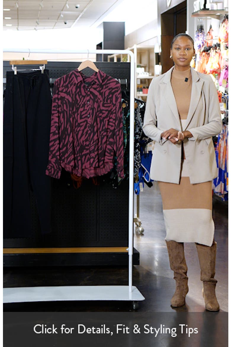 Josephine Print Button-Up Shirt video