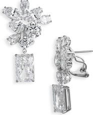 Nadri Cluster Drop Earrings