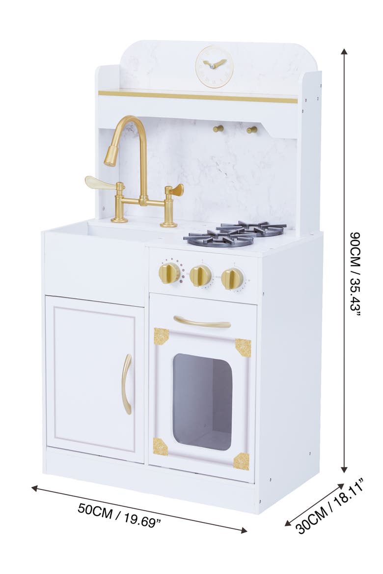 Little Chef Versailles Classic Kitchen Playset, Alternate, color, WHITE
