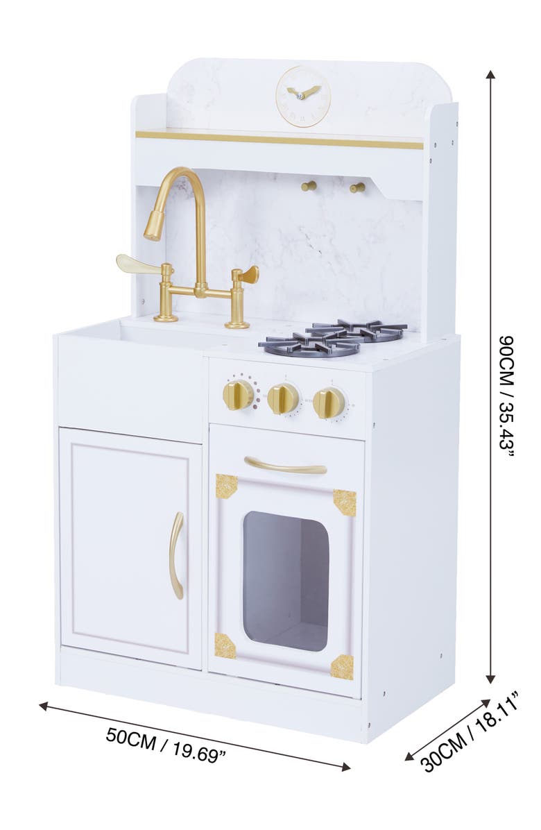 Teamson Kids Little Chef Versailles Classic Kitchen Playset, Alternate, color, White