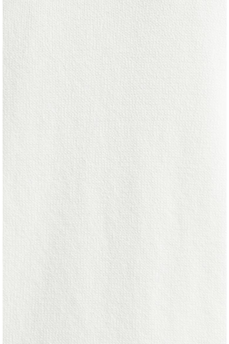 Cotton & Silk Crewneck Sweater, Alternate, color, 01 WHITE