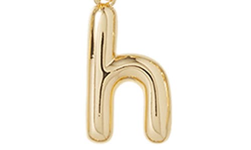 Roxanne Assoulin The Puffy Initial Pendant Necklace In Gold H