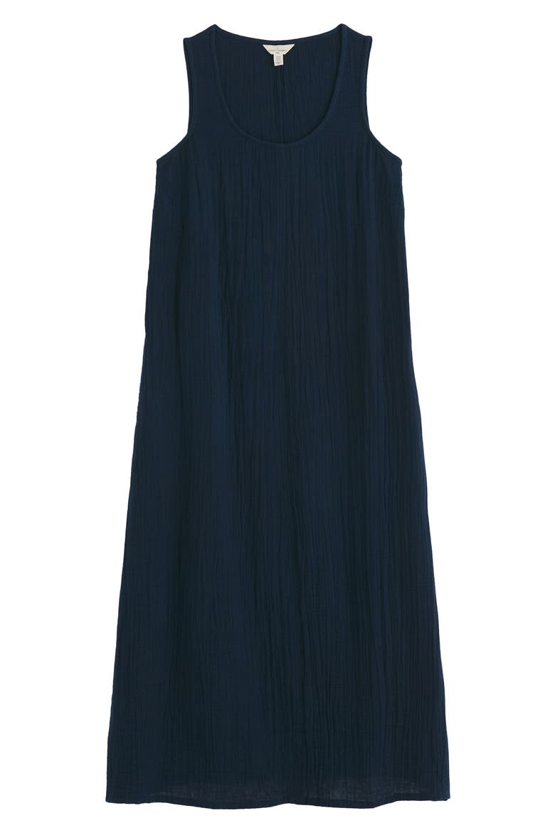 Helleborne Sleeveless Organic Cotton Dress, Alternate, color, MARITIME