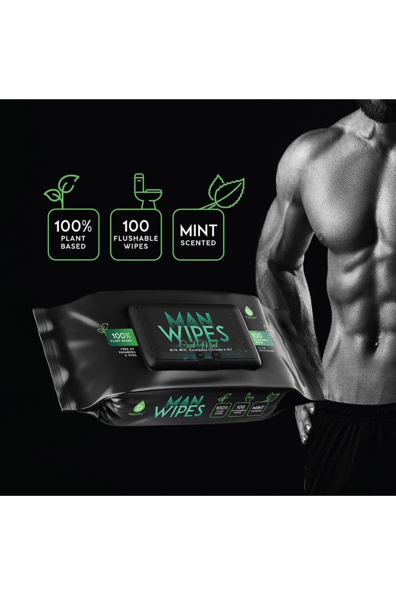 12 Pack of Flushable Wipes, Alternate, color, Black