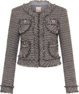 Maison Common Little Tweed Jacket With Fringes