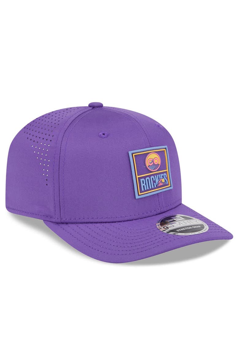 Men's New Era Purple Colorado Rockies 2025 City Connect Fan Pack 9SEVENTY Adjustable Hat, Alternate, color, Purple
