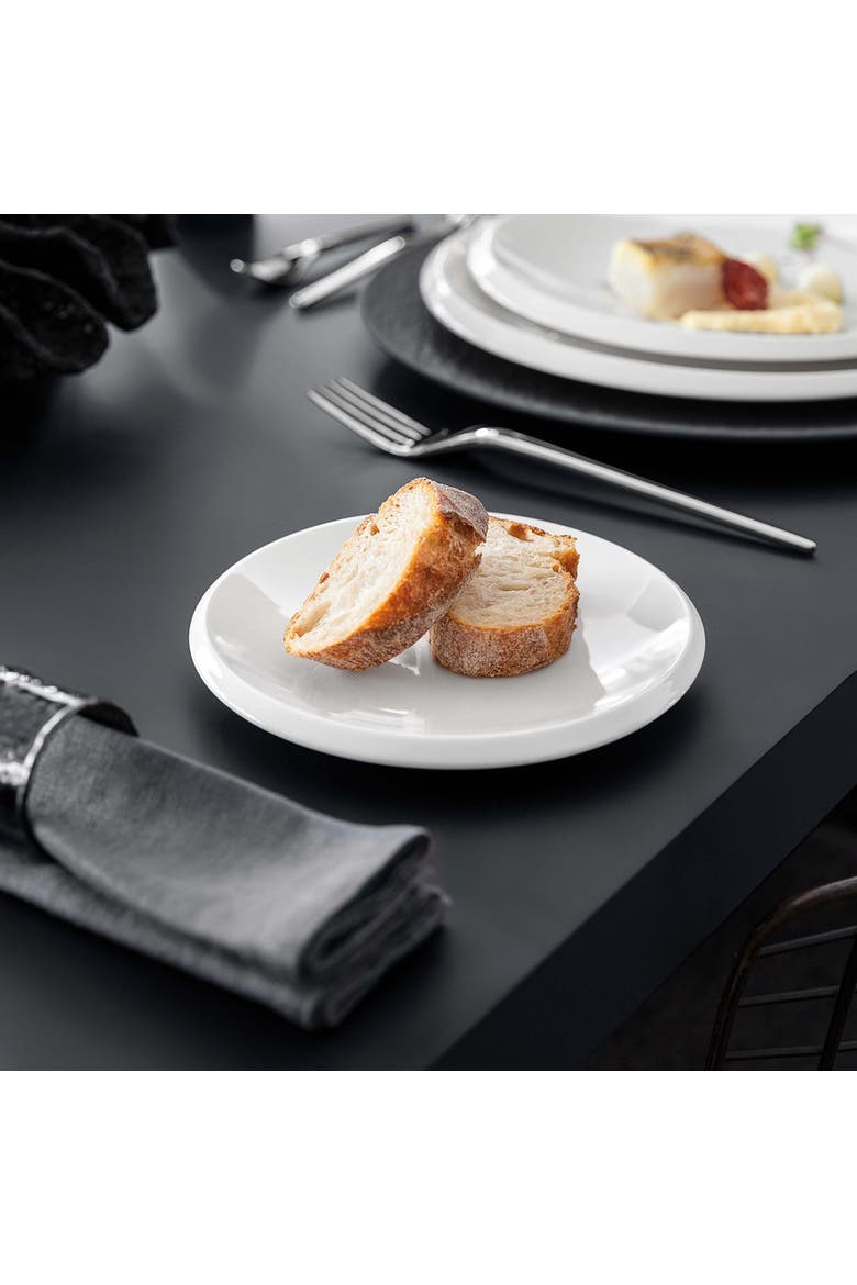 NewMoon Bread & Butter Plate, Alternate, color, white