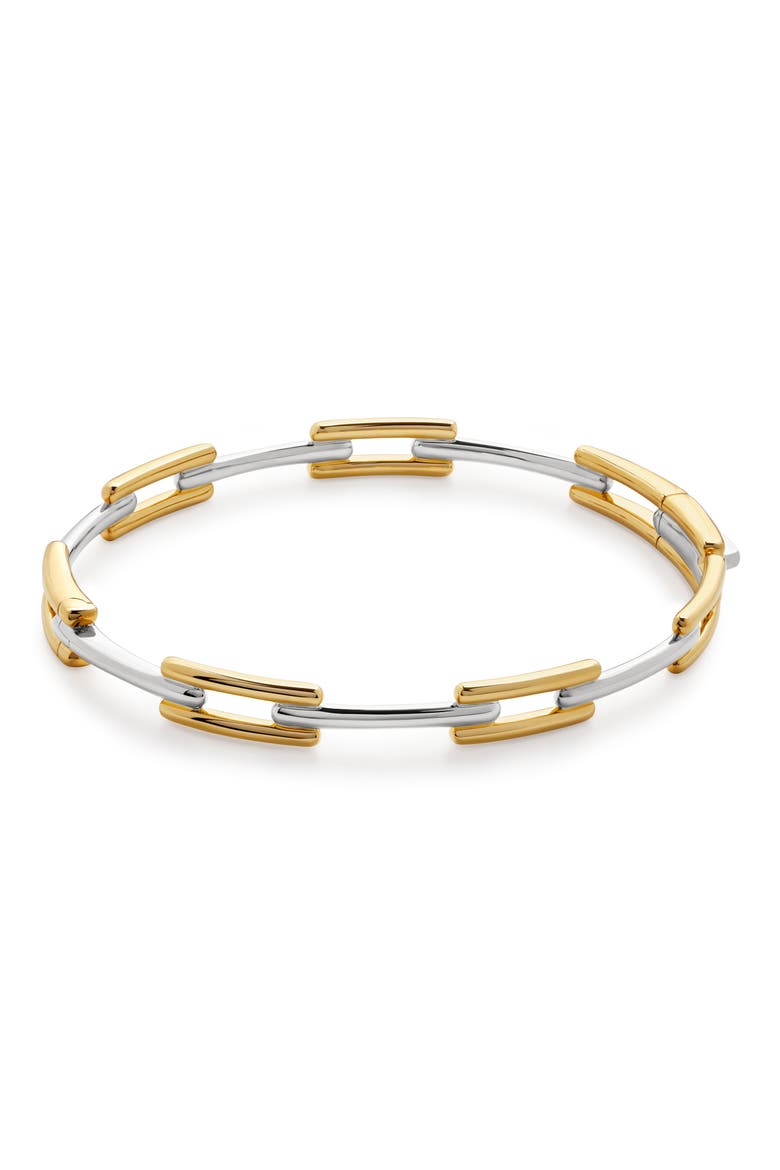 Slim Signature Link Bangle, Main, color, YELLOW GOLD