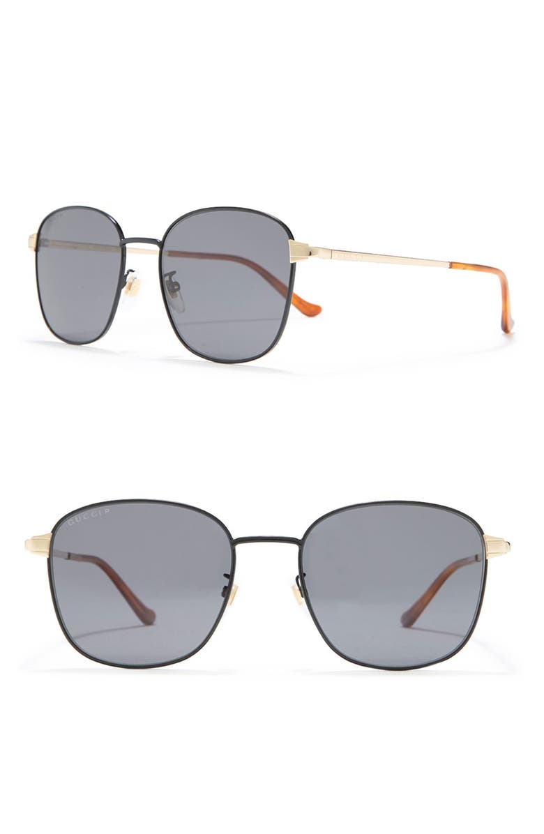 Gucci 56mm Square Sunglasses, Main, color, 