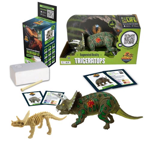 Ar Dinosaur Xl and Brick Combo 10 Inch Triceratops Figure