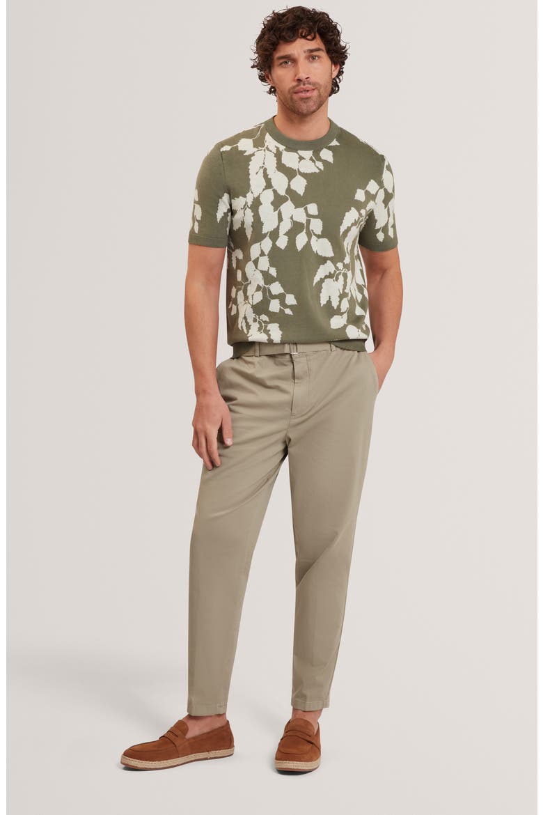 Alddat Leaf Print T-Shirt, Alternate, color, PL-GREEN