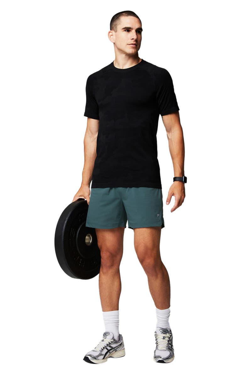 Fabletics Men's The Training Day Tee, Alternate, color, Black Tactical Camo