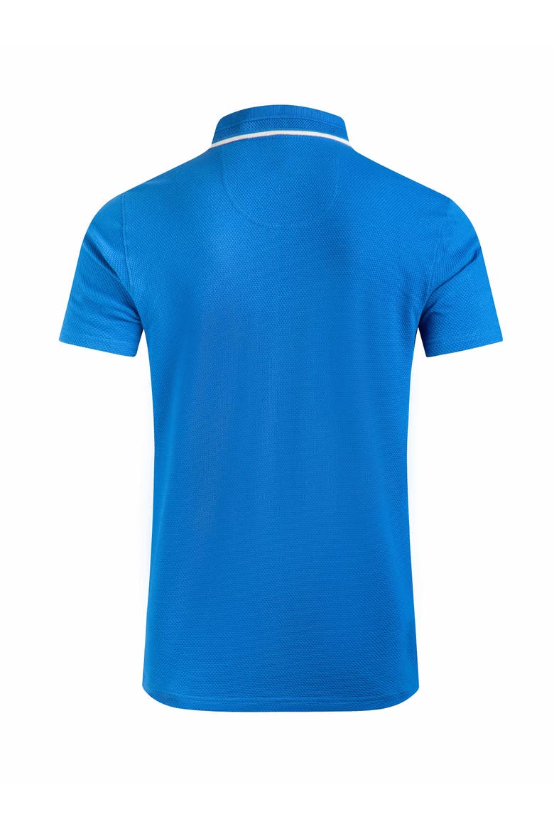 Powell Textured Polo Shirt, Alternate, color, Blue Sapphire