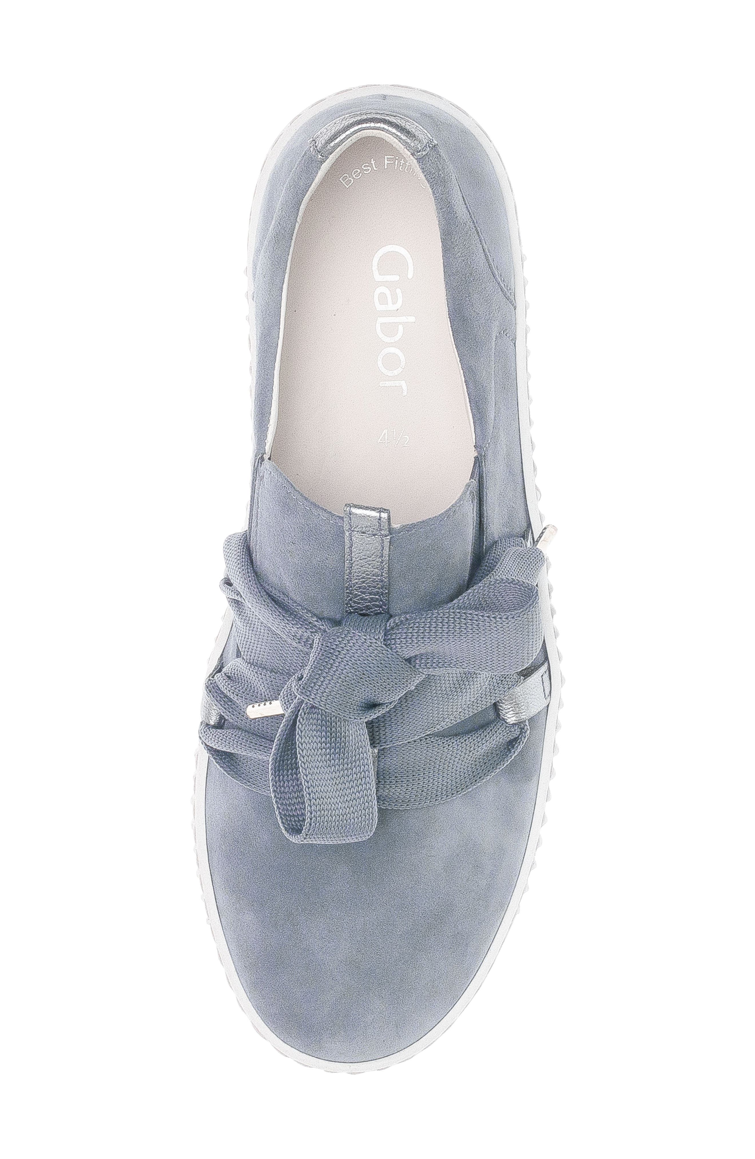 Gabor Bow Knit Sneaker, Alternate, color, Nautical