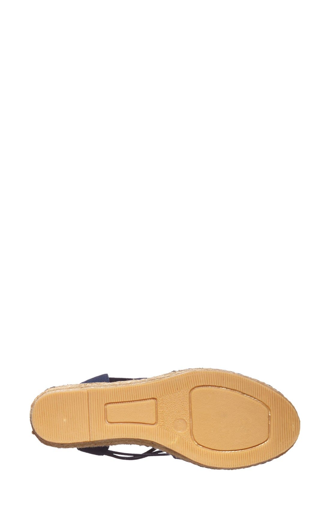 Toni Pons 'Nuria' Suede Sandal, Alternate, color, Navy