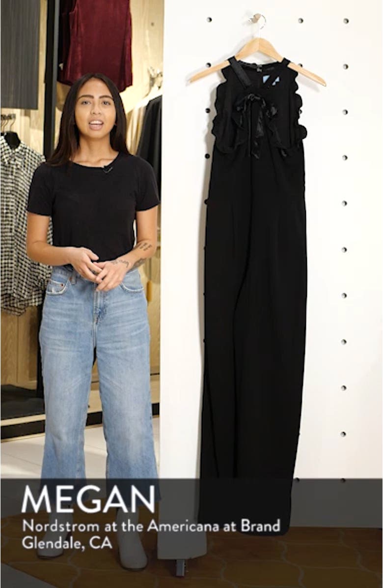 Velvet Bow Detail Jumpsuit, sales video thumbnail