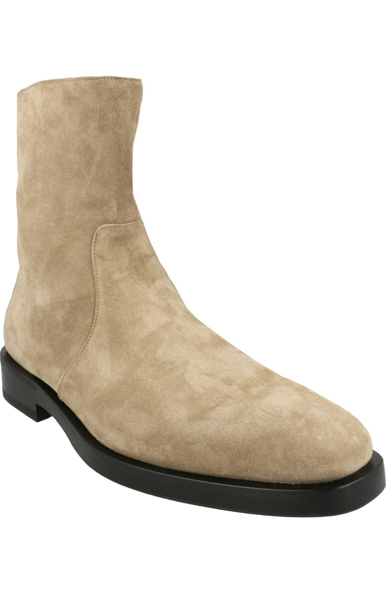 FERRAGAMO Gerald Side Zip Boot, Main, color, Bone