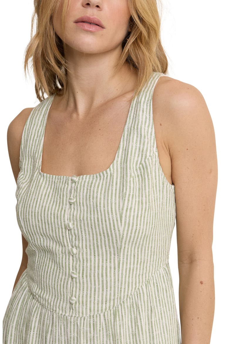 Cora Stripe Jumpsuit, Alternate, color, GREEN