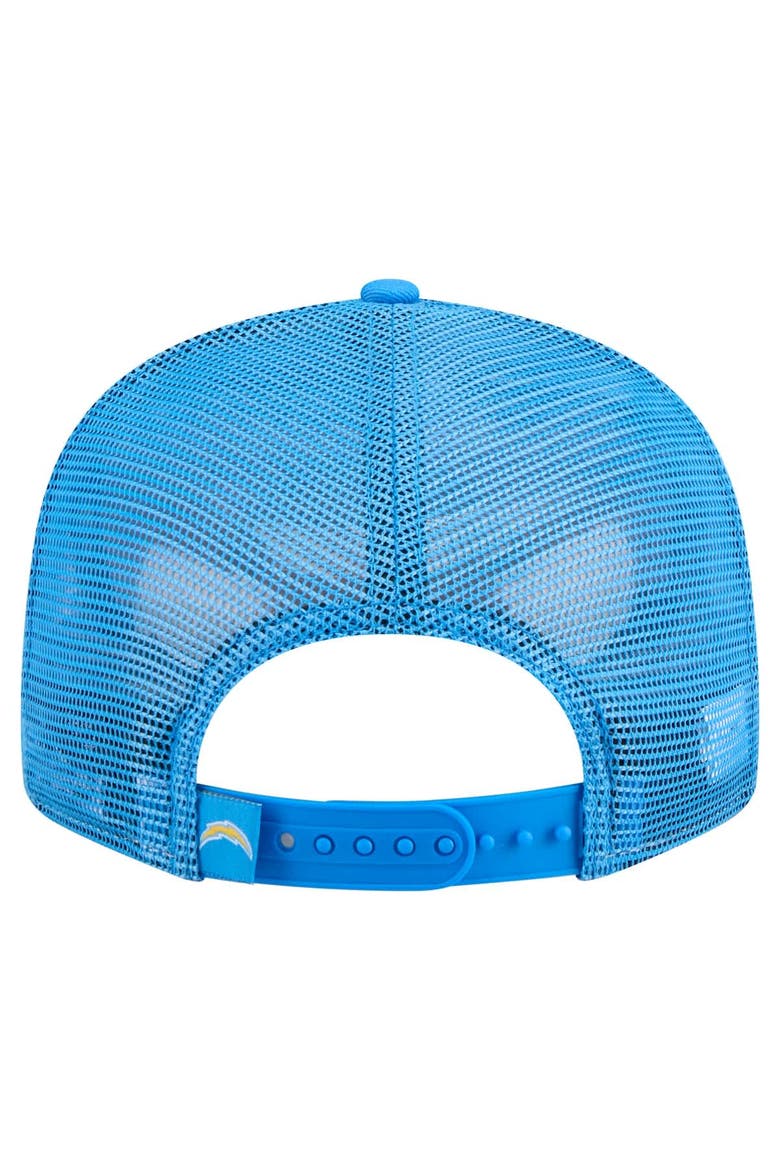 Men's New Era Gold/Powder Blue Los Angeles Chargers Outdoor Split Panel 9FIFTY Snapback Hat, Alternate, color, Gold
