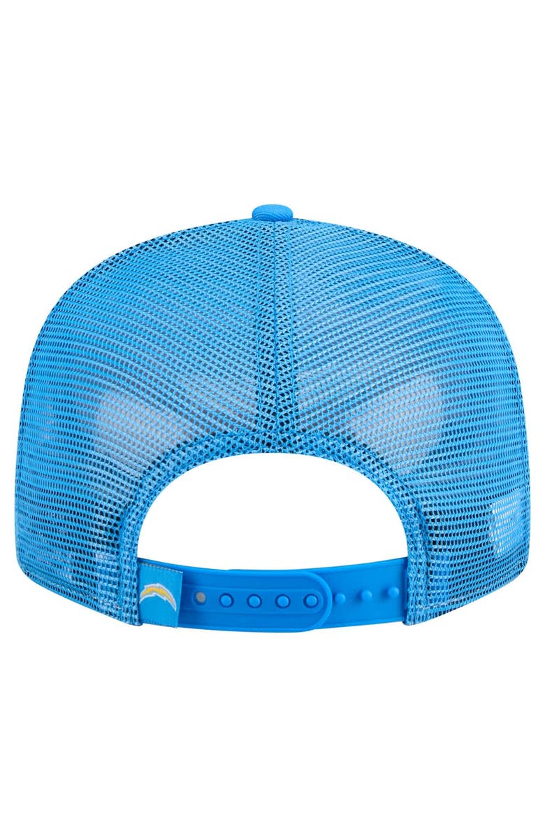 New Era Men's New Era Gold/Powder Blue Los Angeles Chargers Outdoor Split Panel 9FIFTY Snapback Hat, Alternate, color, Gold