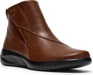 Clarks® Kaetlyn Flow Leather Wedge Bootie