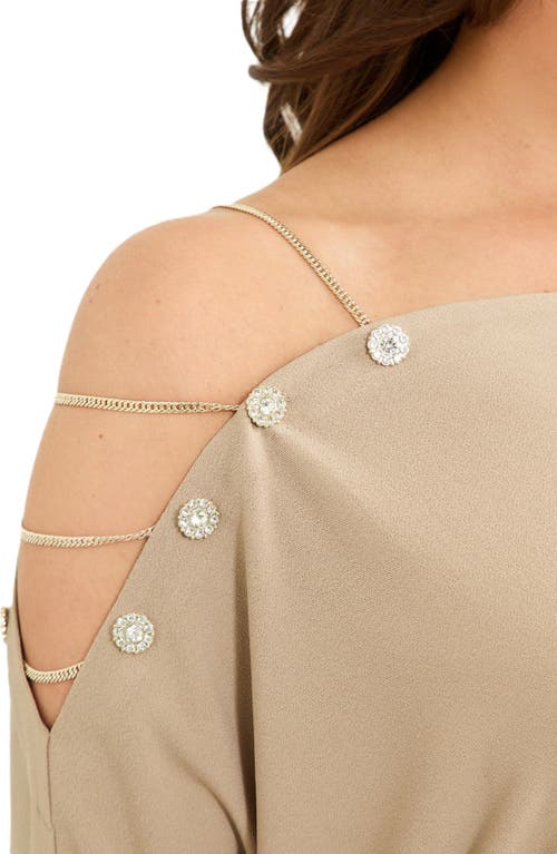 Marciano Adri Off The Shoulder Top In Beige