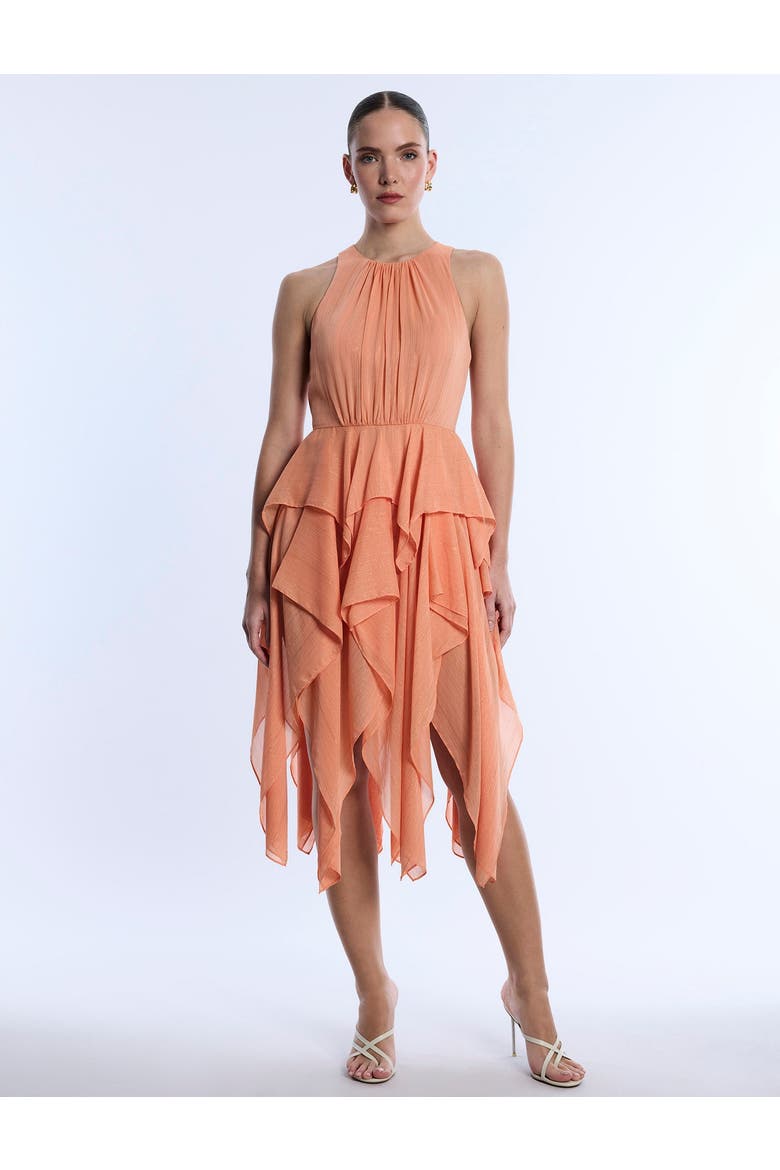 Ruffle Skirt Dress, Main, color, Apricot