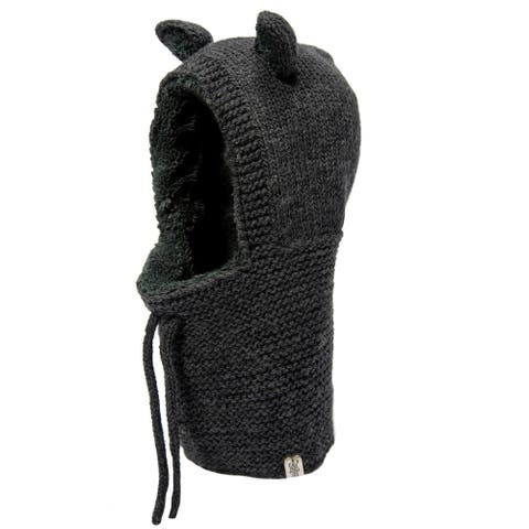 Hand Knit Teddy Hood