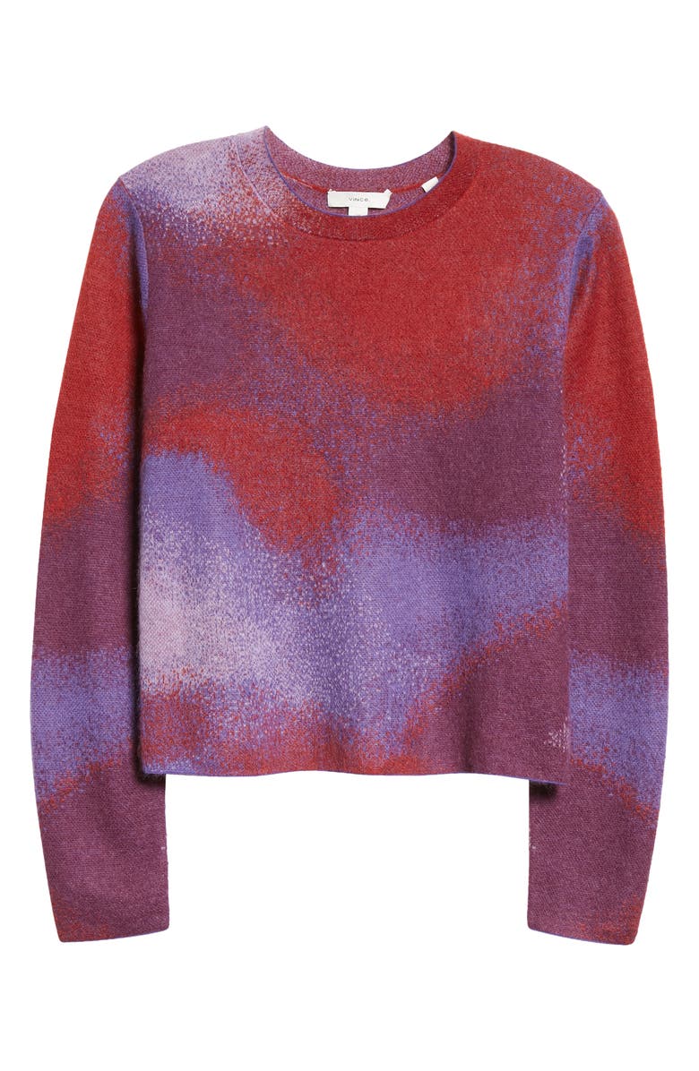 Vince Ombré Jacquard Crop Sweater, Alternate, color,