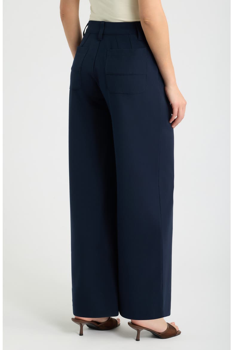 Whitney Skyrise Flat Front Wide Leg Pants, Alternate, color, ULTRA NAVY