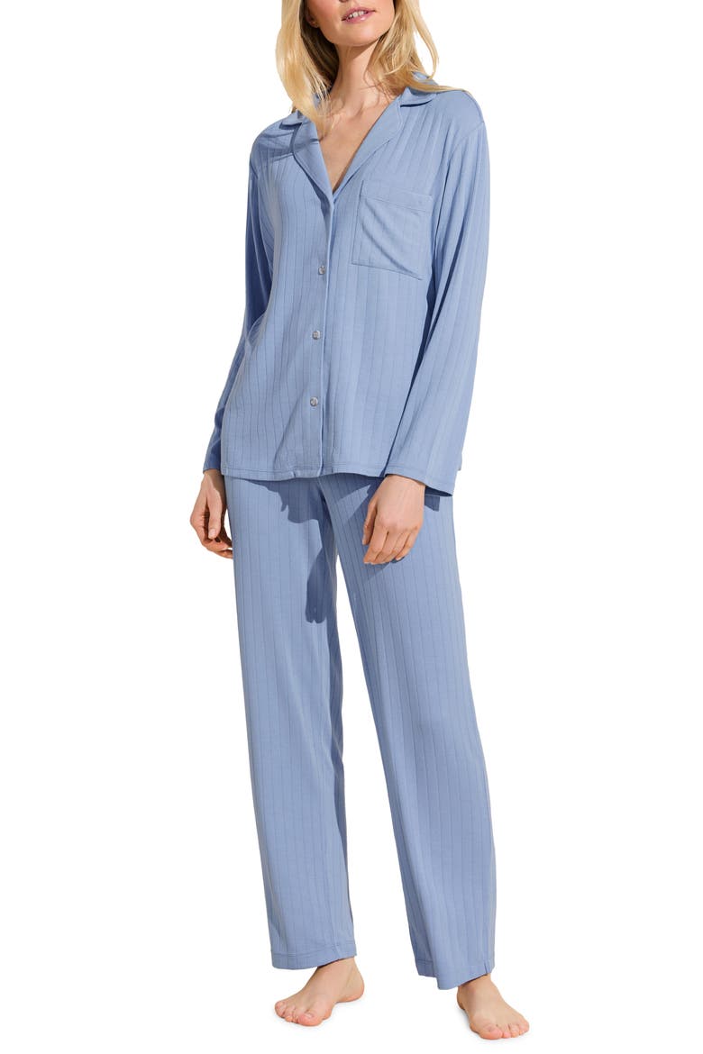 Giselle Rib Pajamas, Main, color, WEDGEWOOD