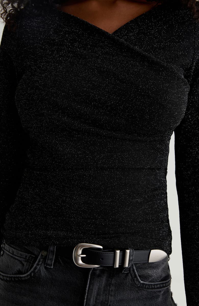 AG Alaya Glitter Top, Alternate, color, All That Glitters