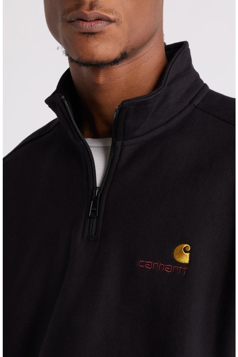 Quarter Zip Pullover, Alternate, color, BLACK
