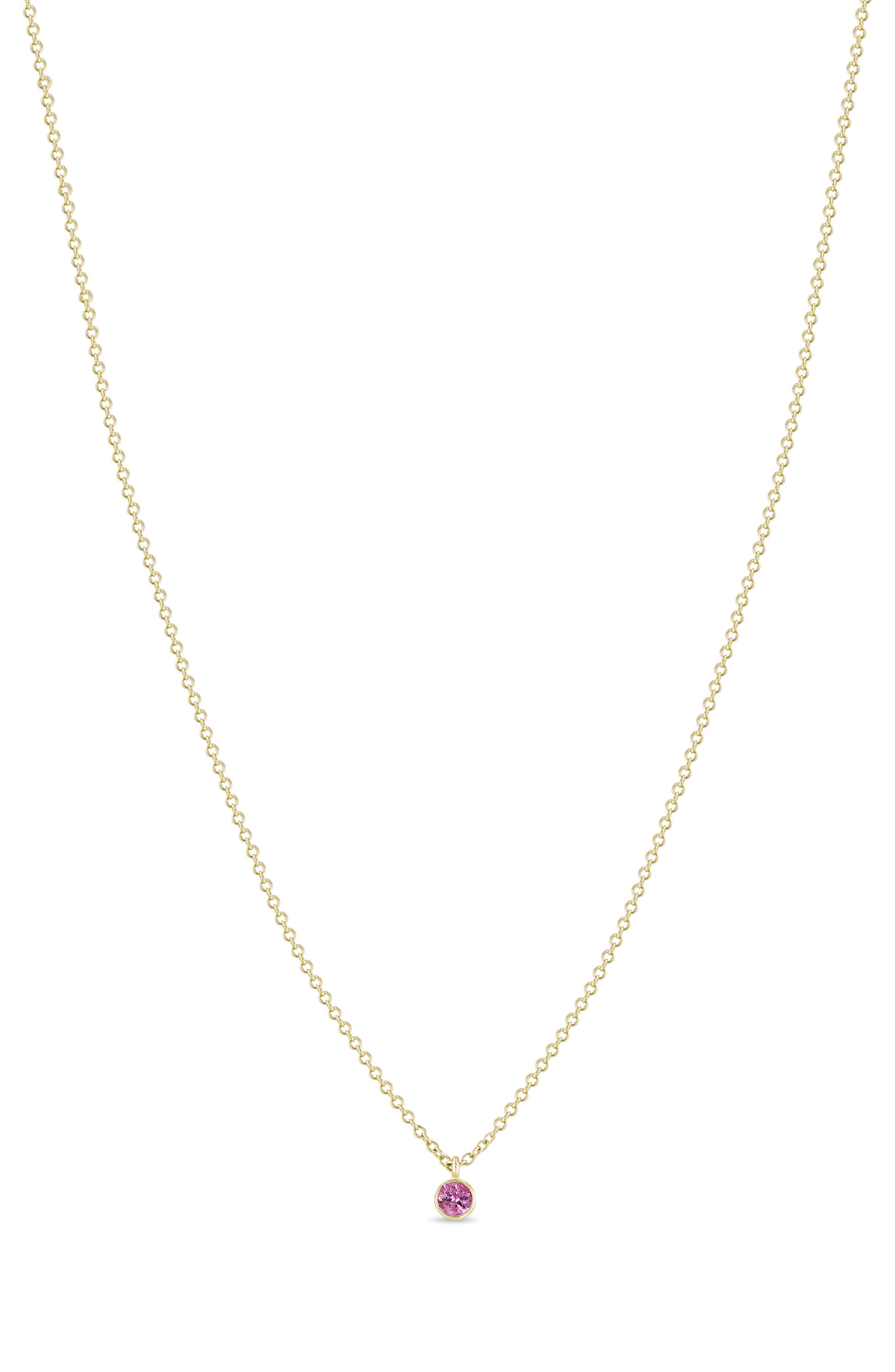 Zoë Chicco Dangling Semiprecious Stone Choker In Gold